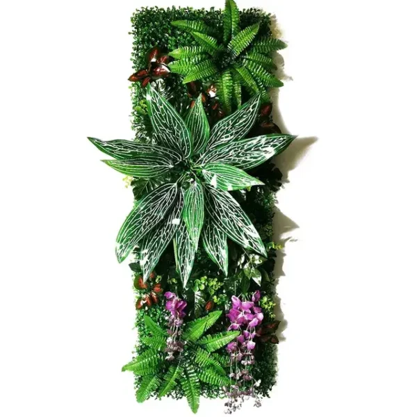 Mur Végétal artificiel Aglaonema (40x120cm), Grande plantes artificielles intérieur et extérieur. fausses plantes ultra réaliste.