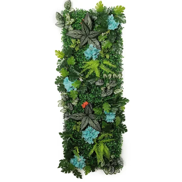 Mur Végétal artificiel Érable 40x120cm, Fleurs artificielles haut de gamme, Mur floral facile d'entretien, Déco murale extérieur et intérieur.