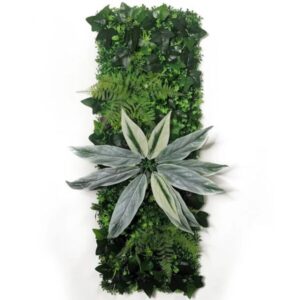 Mur Végétal artificiel Maria 40x120cm, Grandes plantes d'intérieur, déco murale extérieur pour particuliers et professionnels.