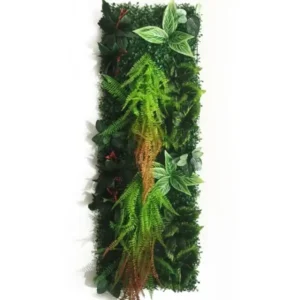 Mur Végétal artificiel Nephrolepis 40x120cm, Fausses plantes tombantes intérieur, décoration murale extérieure sans entretien en plastique PE haut de gamme.