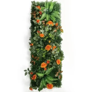 Mur Végétal artificiel Tuberhybrida 40x120cm, Déco murale extérieur et fausses plantes intérieur faciles d'entretien.