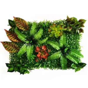 Mur végétal artificiel Cathartique 60x40cm, Fausses plantes intérieur sans entretien, Décoration murale extérieur haut de gamme et pas cher.