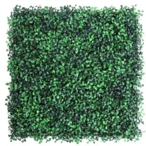 Mur végétal artificiel Naturel 50x50cm, Fausse plante extérieure et intérieure 100% PE. déco murale réaliste, facile à installer