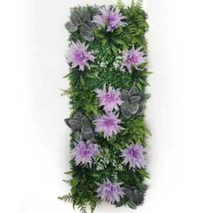 Mur végétal artificiel Ornemental 40x120cm, Mur floral intérieur et Déco murale extérieur végétalisée.