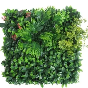 Mur végétal artificiel Palmier 50x50cm, Décoration murale végétalisée 100% PE. mur végétal intérieur et extérieur réaliste, solide et stable.