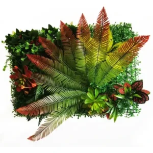 Mur végétal artificiel Pectinée 60x40cm, Grandes plantes artificielles intérieur haut de gamme, décoration murale extérieur pas cher et sans entretien.