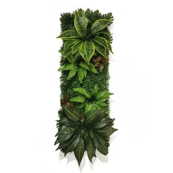 Mur végétal artificiel Sansevieria 40x120cm, anti-UV , Décoration murale 100% PE, façades végétalisé intérieure et extérieur.